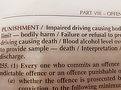 Impaired Driving Penalties in Canada